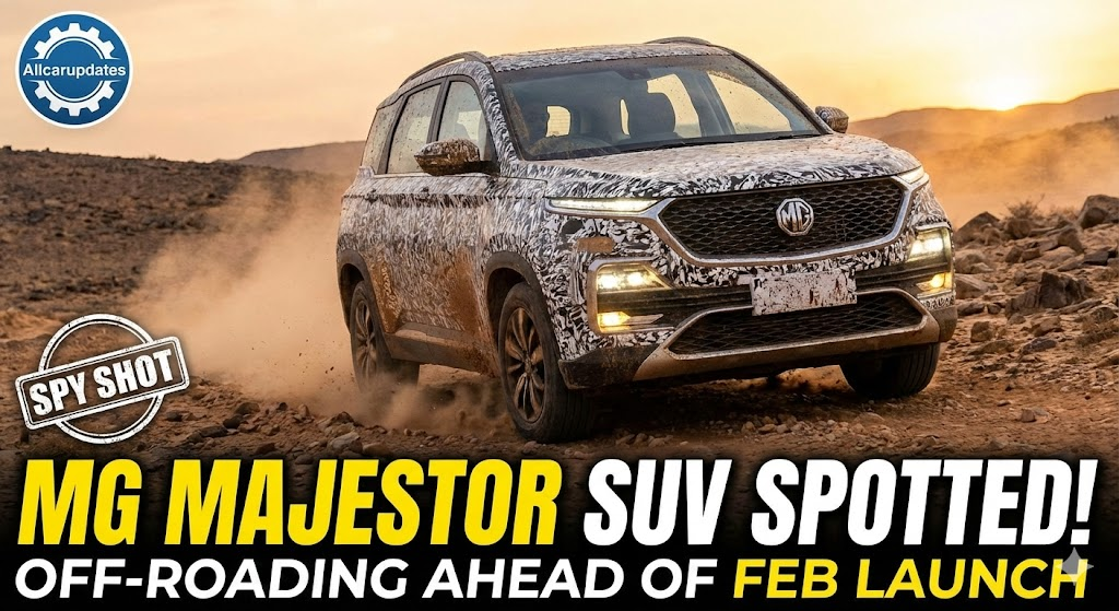 MG Majestor SUV Spotted Off-Roading Ahead of February Launch